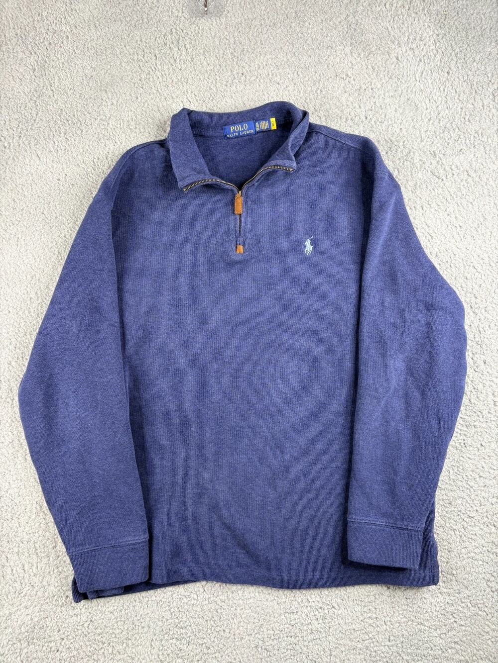 Polo Ralph Lauren Sweatshirt Men's Size XL Quarter Zip Pullover Long Sleeves